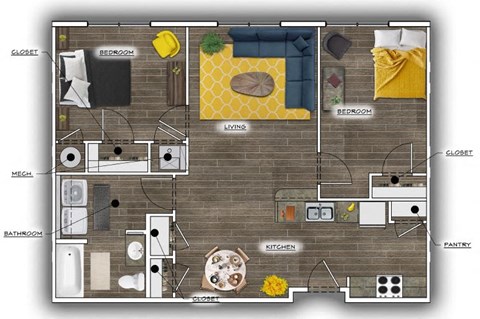 1001 Atcheson Street 1-2 Beds Apartment, Affordable for Rent - Photo Gallery 30